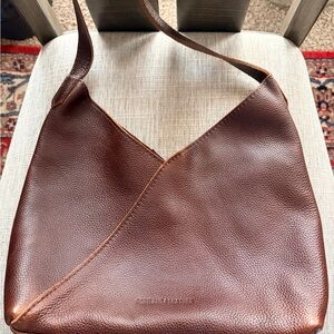 Portland Leather Naomi Shoulder Bag Coldbrew